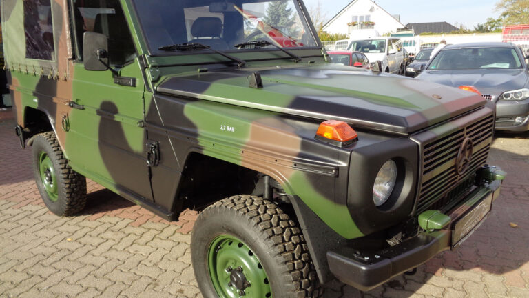 Mercedes Benz G 250 Wolf Fahrzeug komplett nach Lackierung / tarnfleck